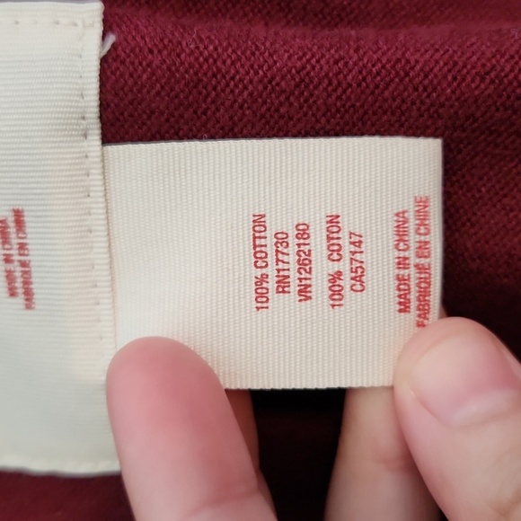 Mossimo Burgundy Reindeer Christmas Cardigan - Picture 4 of 4